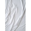King Size κατωσέντονο από 100% βαμβακερό σατέν, Λευκό, Premium Hotel, 240 κλωστές, 280x280 cm ή 300x280 cm 3